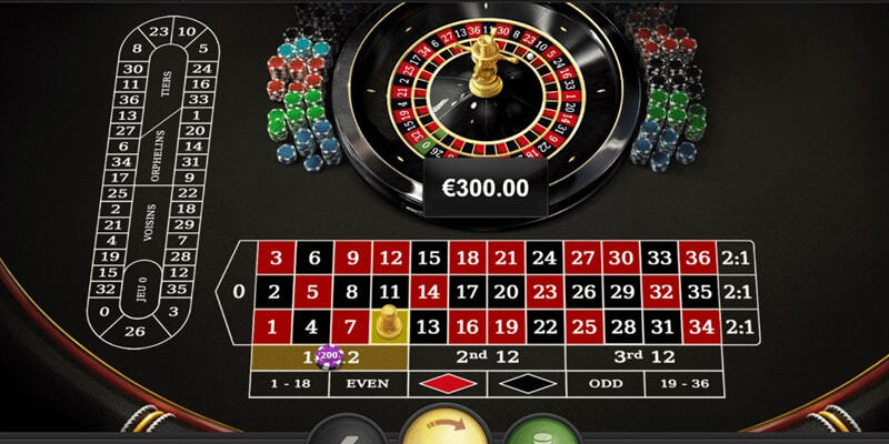 2 dạng cược trong - ngoài của Roulette